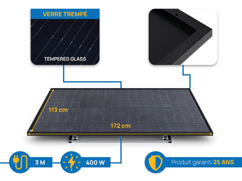 Zonnepaneel 400W "Solar Tech" plug &amp; play - Starterset