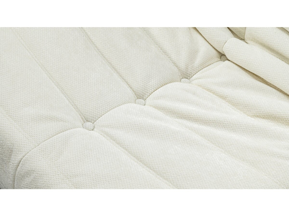 Set van 3 modulaire fauteuils in structuurstof "Velasca" - Wit