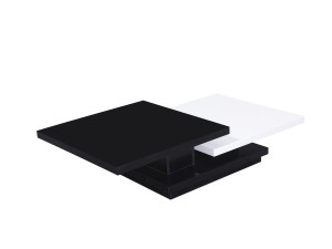 Salontafel "Zen" - 141,5 x 75 x 30 cm - Zwart / Wit