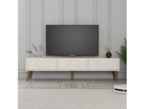 Houten TV-meubel "Lyon" - 180 x 35 x 44 cm - CrèmeNoix 2