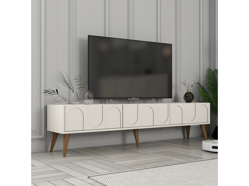 Houten TV-meubel "Lyon" - 180 x 35 x 44 cm - CrèmeNoix