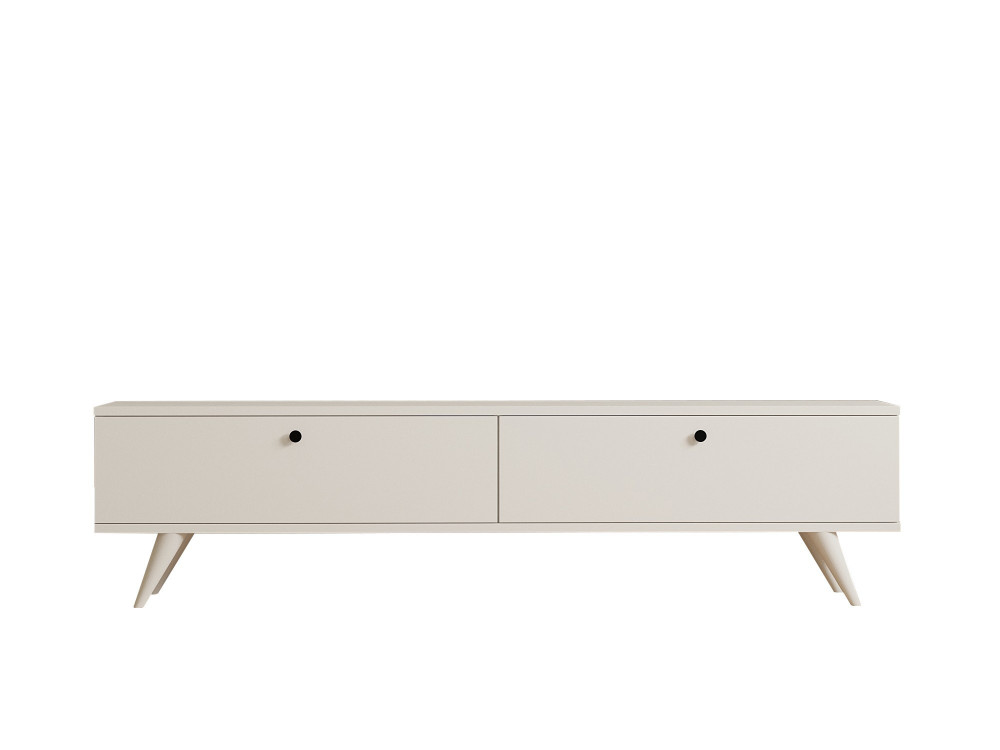 Houten TV-meubel "Paris" - 160 x 25 x 40 cm - Wit