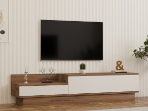 Houten TV-meubel "Barko" - 160 x 35 x 35 cm - Atlantic PineWit 2