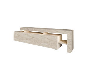 Houten TV-meubel "Beliz" - 192 x 37 x 53 cm - Travertin