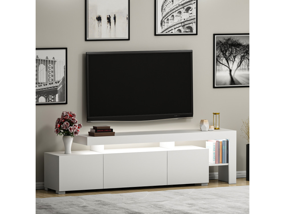 Houten TV-meubel "Beliz" 192 x 37 x 53 cm - Wit