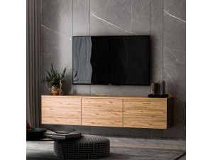 Houten TV-meubel "Neon" 160 x 32 x 35 cm - Atlantic Pine 2
