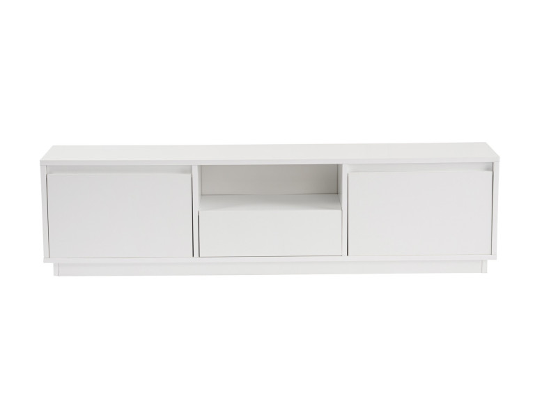 Houten TV-meubel "Vanguard" - 160 x 29 x 42 cm - Natuurlijk wit