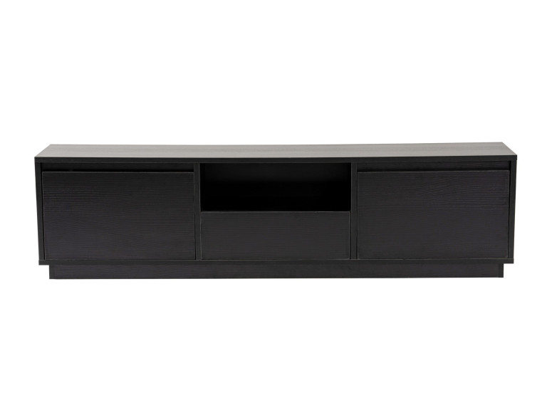 Houten TV-meubel "Vanguard" 160 x 30 x 42 cm - Zwart Hout