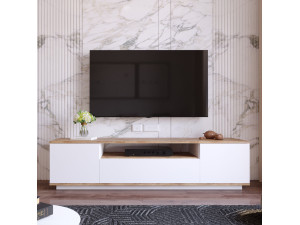 FR7" houten TV-meubel - 180 x 44 x 44 cm - Atlantic PineWit 2