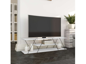 April" houten TV-meubel - 120 x 30 x 33 cm - Wit 2