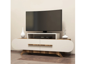 Houten TV-meubel "Rose" - 145 x 36 x 49 cm - Notencrème 2