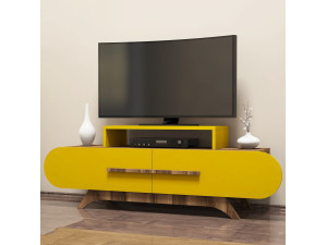 Houten TV-meubel "Rose" - 145 x 36 x 49 cm - NotelaarGeel 2