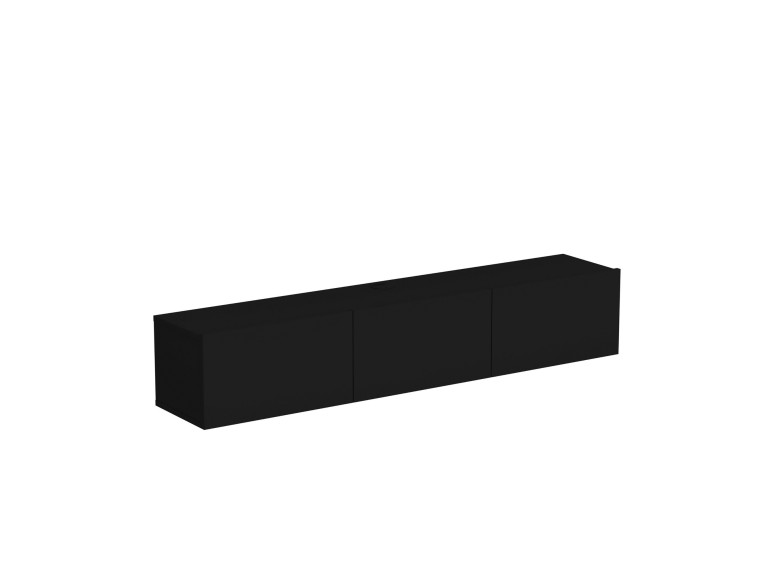 Houten TV-meubel "Denby" - 160 x 31 x 29 cm - Zwart