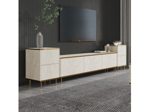 Houten TV-meubel "Imaj" - 260 x 35 x 60 cm - TravertinOr 2