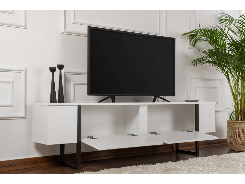 Houten TV-meubel "Serenity" 180 x 30 x 45 cm - Wit