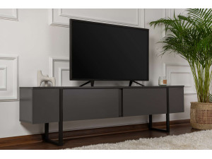 Houten TV-meubel "Serenity" 180 x 30 x 50 cm - Antraciet 2