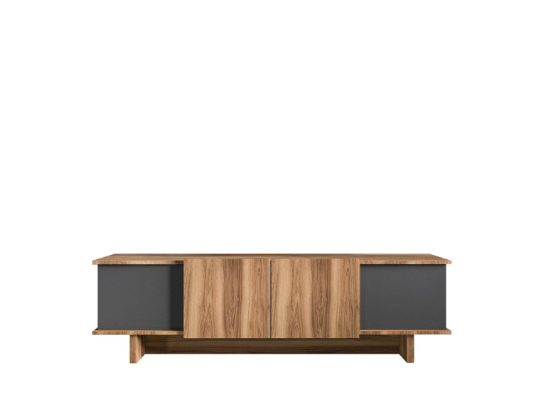 Diana" houten TV-meubel 180 x 33 x 50 cm - Antraciet