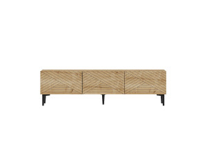Felix" houten TV-meubel 160 x 31,4 x 44,1 cm - Saffier eiken