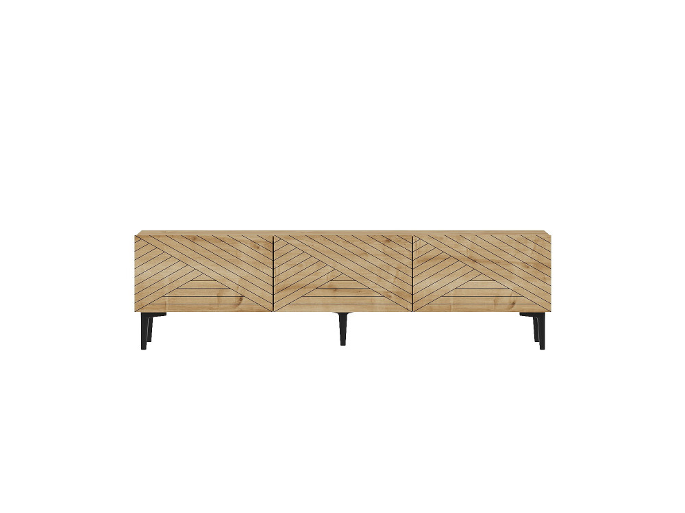 Felix" houten TV-meubel 160 x 31,4 x 44,1 cm - Saffier eiken