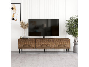 Houten TV-meubel "Felix" - 160 x 31 x 44 cm - Bruin 2