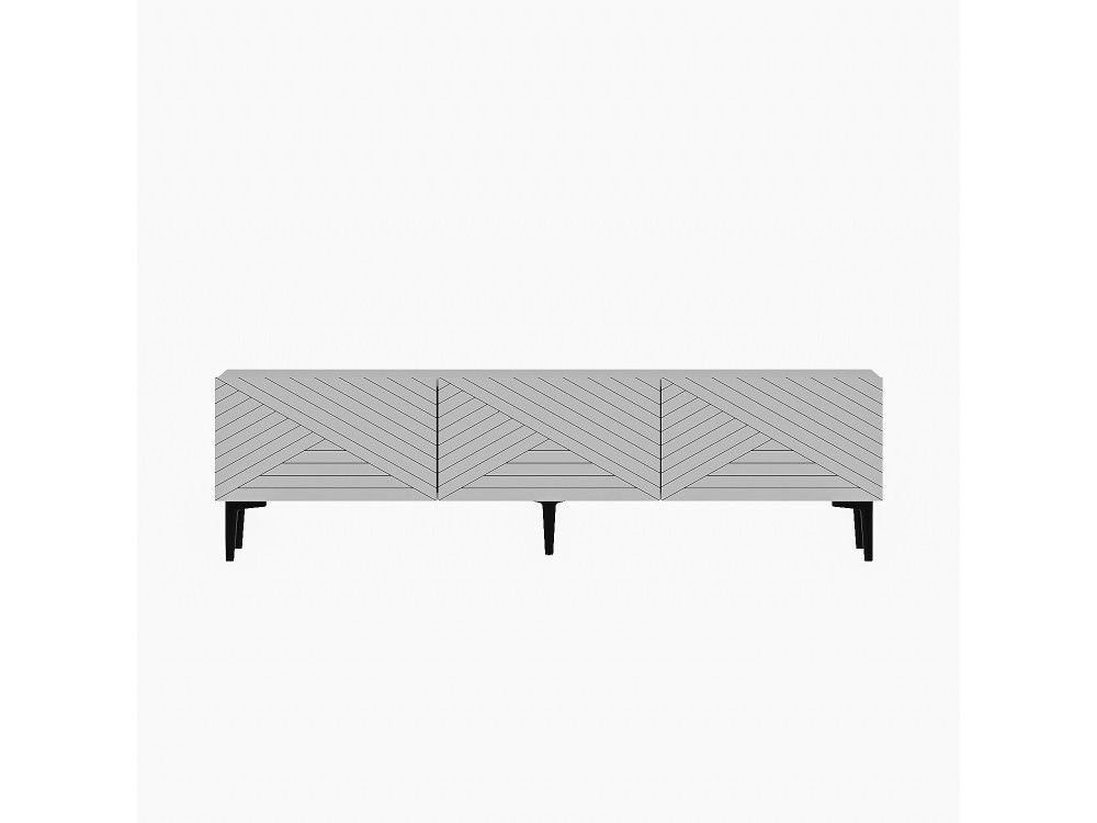 Felix" houten TV-meubel - 160 x 31 x 44 cm - Wit