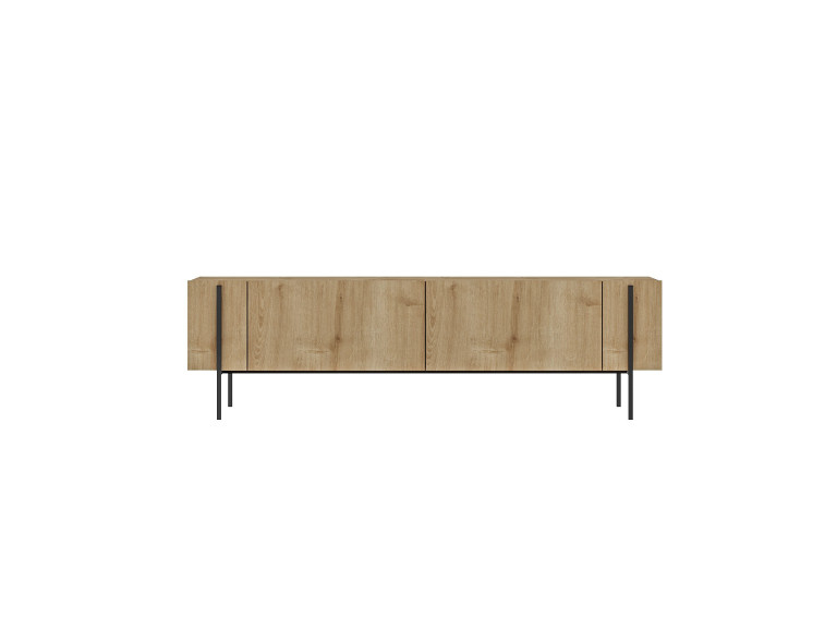 Houten TV-meubel Herman" - 160 x 31 x 45 cm - Beige