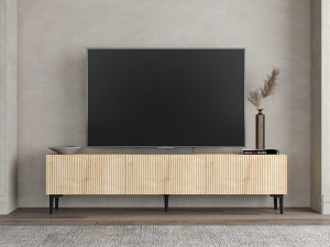 Houten TV-meubel "Oscar" - 180 x 31 x 45 cm - Lichtbruin 2
