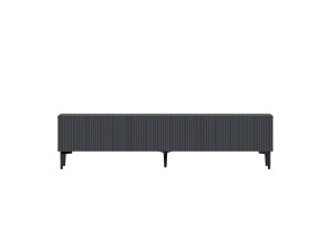 Houten TV-meubel "Oscar" - 180 x 31 x 45 cm - Antraciet grijs