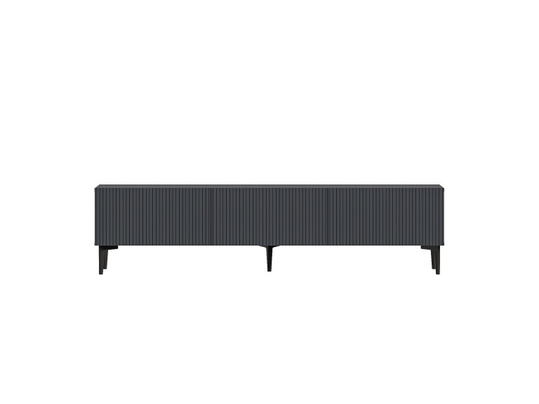 Houten TV-meubel "Oscar" - 180 x 31 x 45 cm - Antraciet grijs