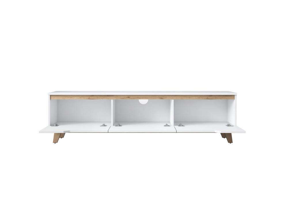 Digi" houten TV-meubel - 180 x 35 x 48 cm - Beige