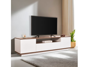 Houten TV-meubel "Veramont" - 180 x 44 x 44 cm - Donkerbruin 2