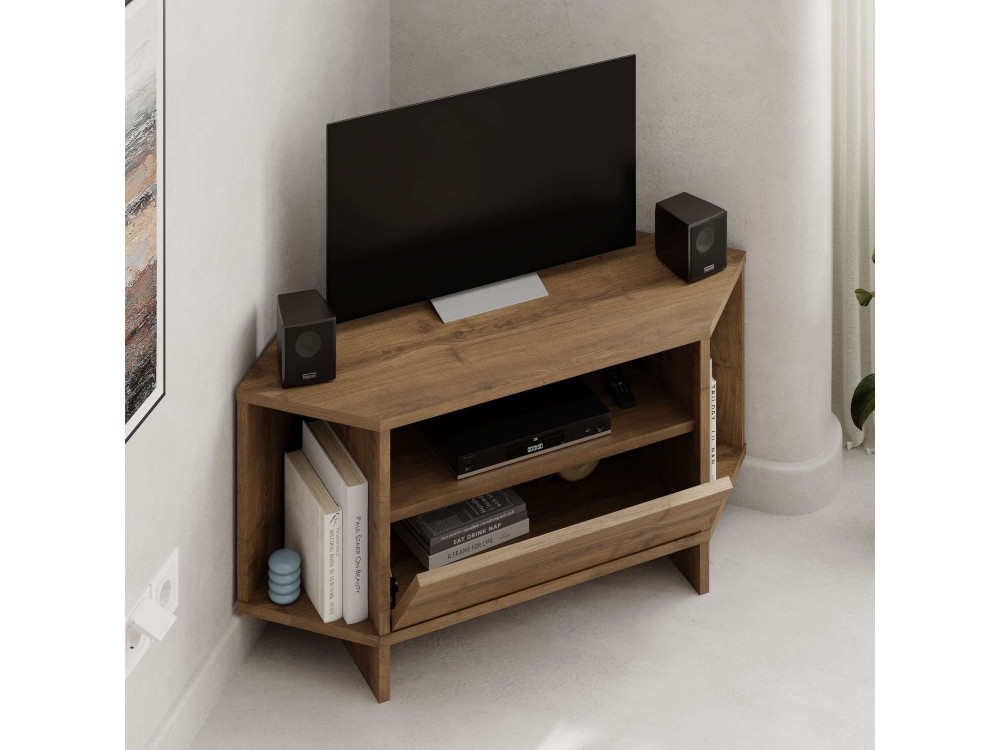 Houten TV-meubel "Viva" - 95 x 35 x 45 cm - Bruin