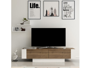 Houten TV-meubel "Matera" - 150 x 31 x 41 cm - Bruin 2