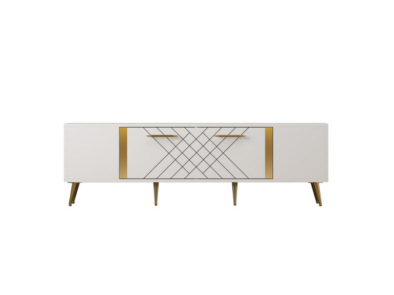 Houten TV-meubel "Detas" - 150 x 35 x 48 cm - Goud