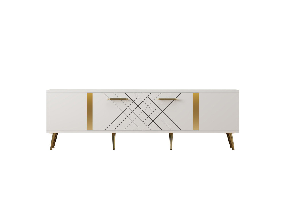Houten TV-meubel "Detas" - 150 x 35 x 48 cm - Goud