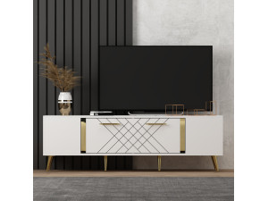 Houten TV-meubel "Detas" - 150 x 35 x 48 cm - Goud 2