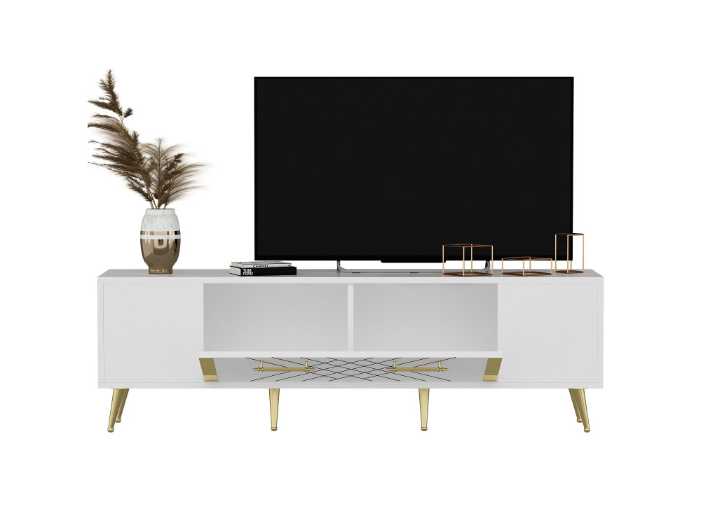 Houten TV-meubel "Detas" - 150 x 35 x 48 cm - Goud