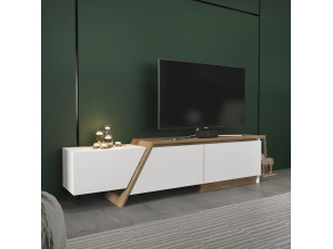 Houten TV-meubel "Zonas" - 180 x 35 x 28 cm - Wit 2