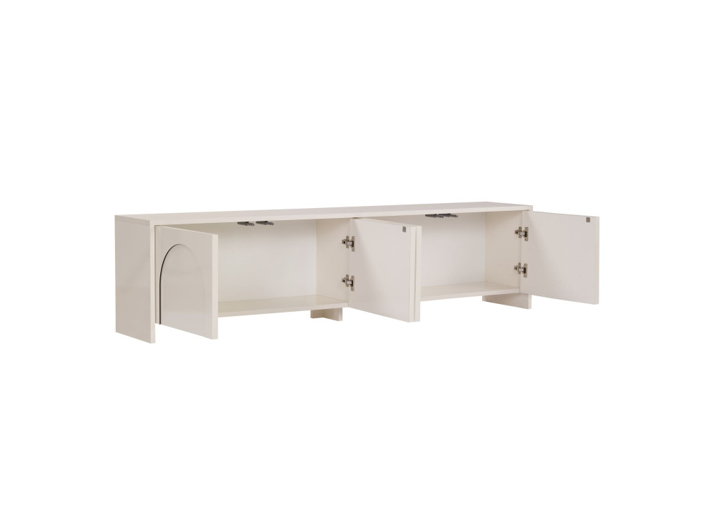 Houten TV-meubel "Aurelia" - 180 x 32 x 45 cm - Crème