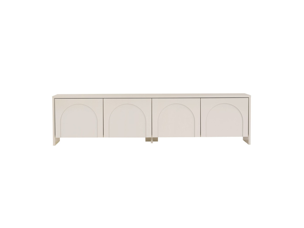 Houten TV-meubel "Aurelia" - 180 x 32 x 45 cm - Crème