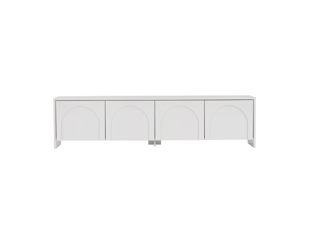 Houten TV-meubel "Aurelia" - 180 x 32 x 45 cm - Wit