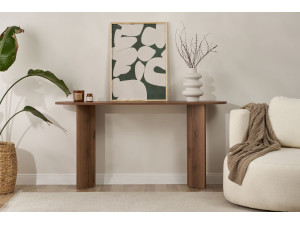 "Sira" houten dressoir - 150 x 35 x 75 cm - Walnoot 2