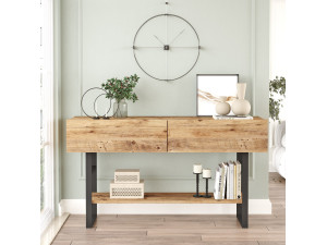 Houten console ML23" - 138 x 43 x 75 cm - Beige 2