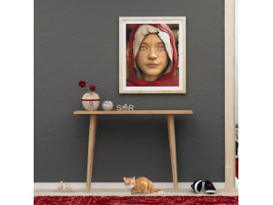 Houten console "Desidero" - 100 x 30 x 74 cm - Bruin 2