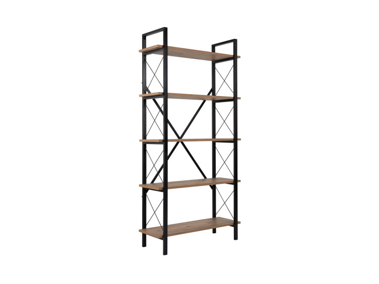 Houten boekenkast "Elysian" - 90 x 33 x 180 cm - Atlantic PineZwart