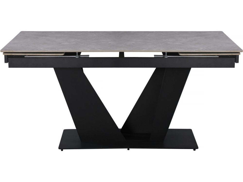 Uitschuifbare keramische eettafel - 160/240 cm - 6 tot 10 personen "Nova" - Marmergrijs