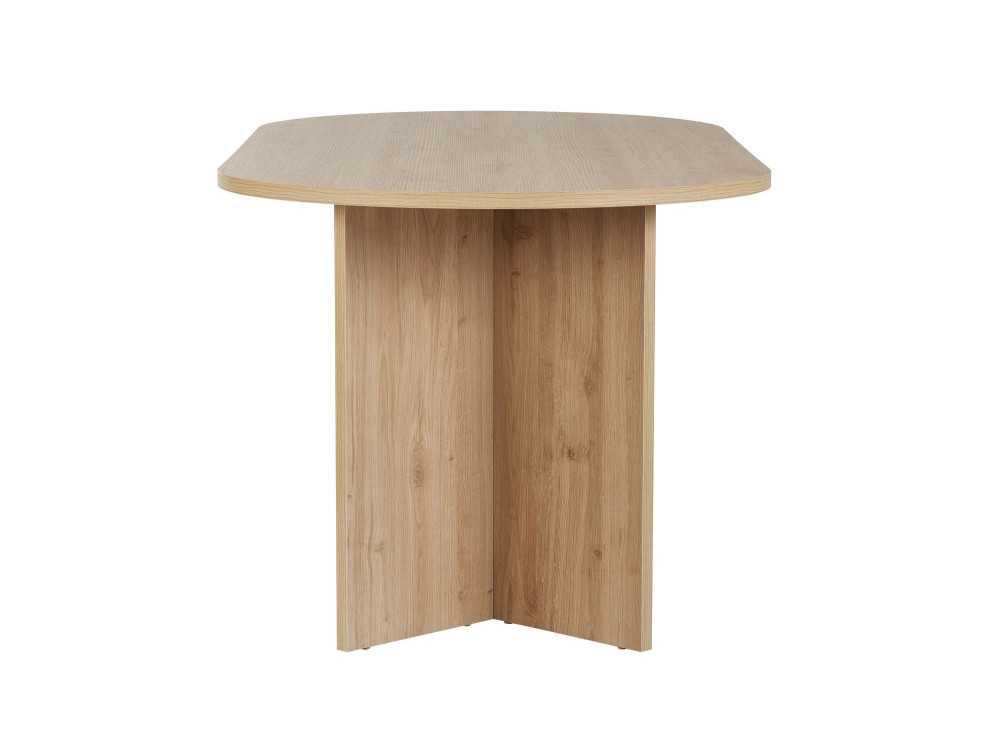 Houten eettafel "Sablin" 180 x 90 x 75 cm - Saffier eik