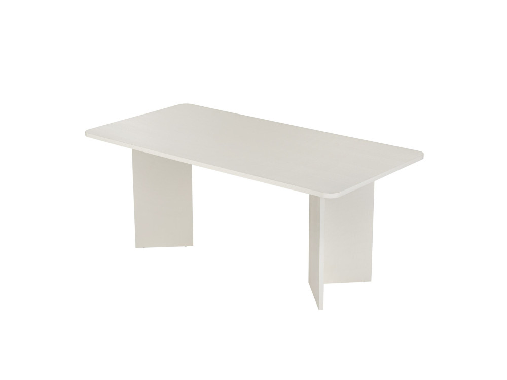 Houten eettafel "Linza" 180 x 90 x 75 cm - Hout wit