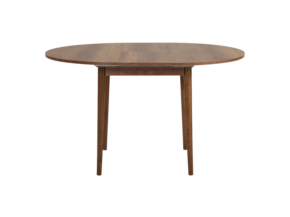 Uitschuifbare houten eettafel "Viona" 100 x 100 x 75 cm - Barok Walnoot