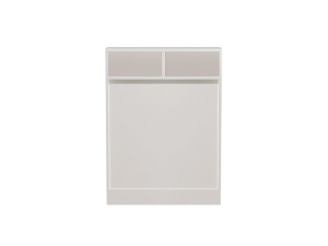 Bracked" inklapbare houten eettafel - 70 x 15 x 96 cm - Wit